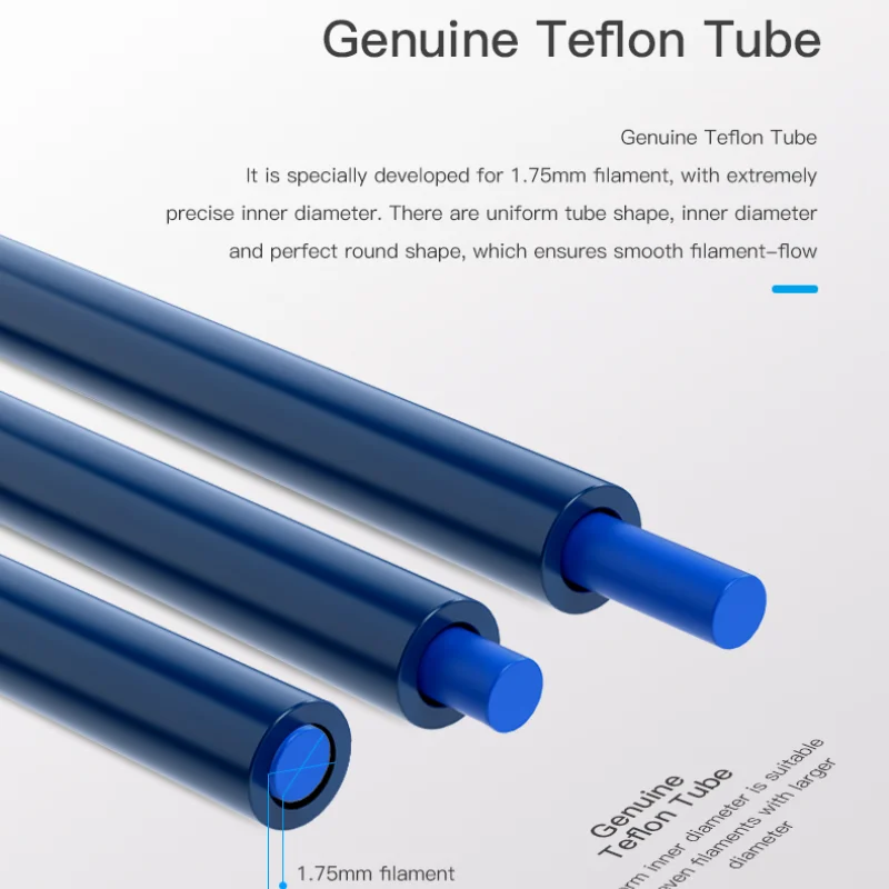 CREALITY 3D официальный Capricorn ПТФЭ трубка 1 м/1 2 м/2 м постоянный внутренний диаметр