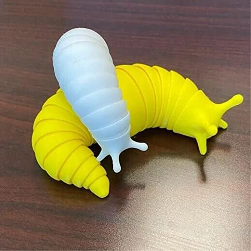 Juguete de escritorio para todas las edades, juguete Flexible de babosa articulada impresa en 3D, regalo de cumplea&ntilde;os, SAL99-3
