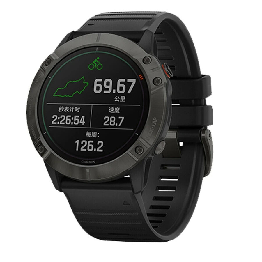 Ремешок сменный силиконовый быстросъемный для смарт-часов Garmin Fenix 6 6S 6X Pro 5 5X Plus 3 HR