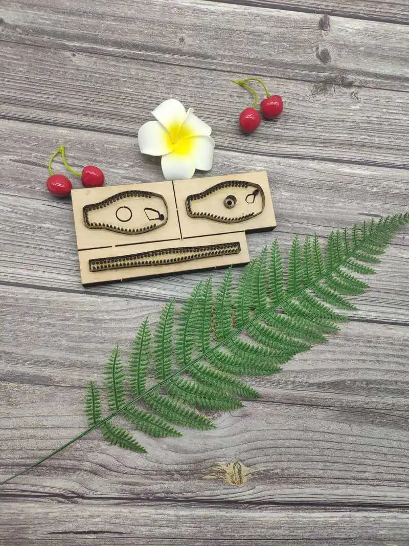 Японское стальное лезвие сделай сам трафарет кожаное ремесло Автомобильный ключ