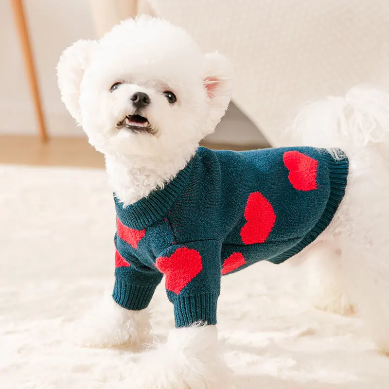 Свитер для собаки FSS одежда костюм осенне-зимняя теплая маленьких собак наряды