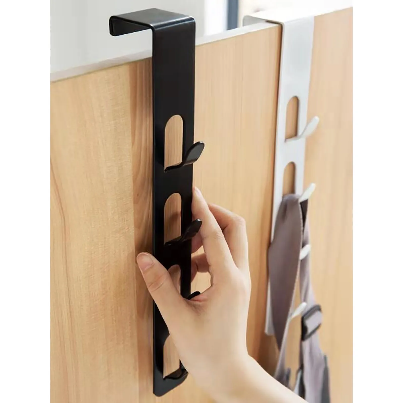 

Over The Door Hook Hanger 4-Hook Heavy-Duty Organizer Rack For Coats Hats Rack Storage Shelf Key Holder Organizer Hook For Hat