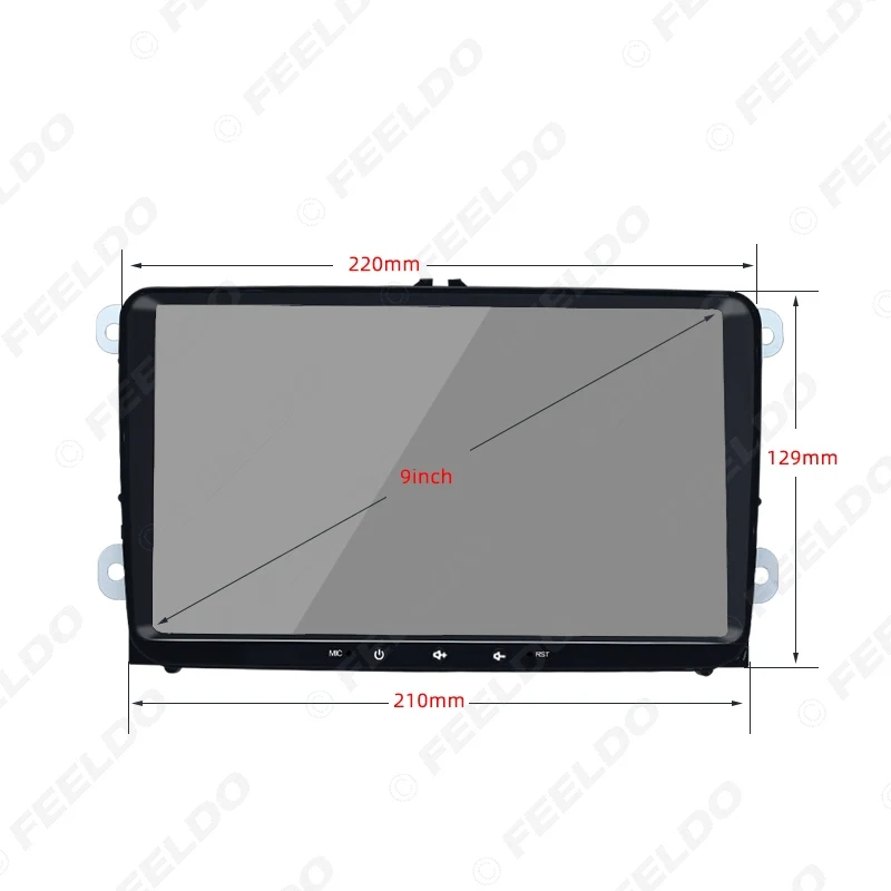 Автомобильный медиаплеер FEELDO ультратонкий 9-дюймовый мультимедийный плеер с GPS