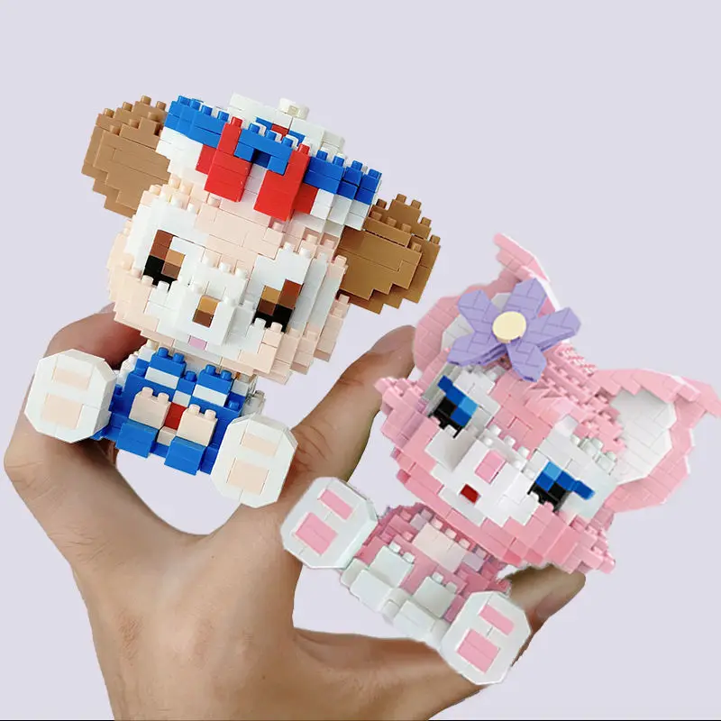 

Tiny Particle Assembled Building Blocks 3D 3D Girls' Puzzle Toys Cute Anime Cartoon Hand Building stress reliever