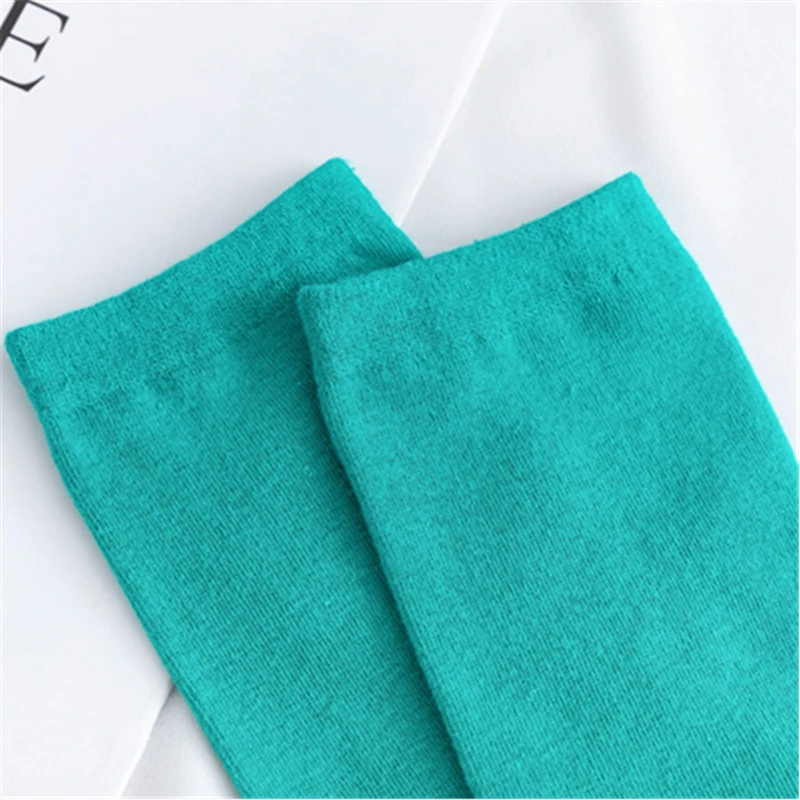 

12 Colors Socks for Women Cotton Autumn Winter Long Socks Harajuku Female Casual Trick Warm Sock Ladies Solid Color Sox