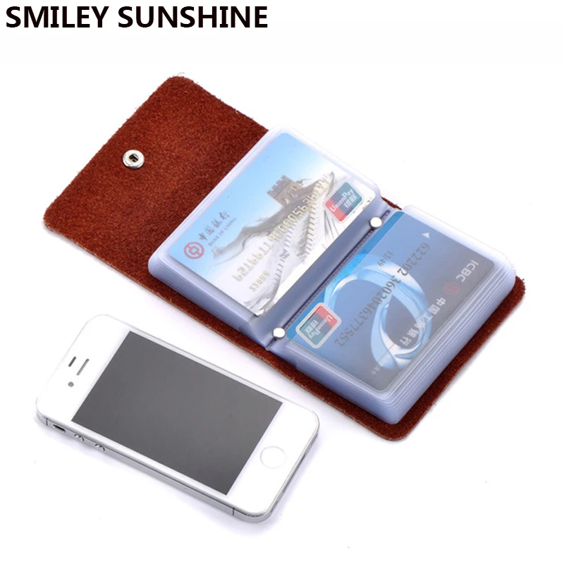 Держатель для карт из натуральной кожи деловой держатель мужской кошелек чехол