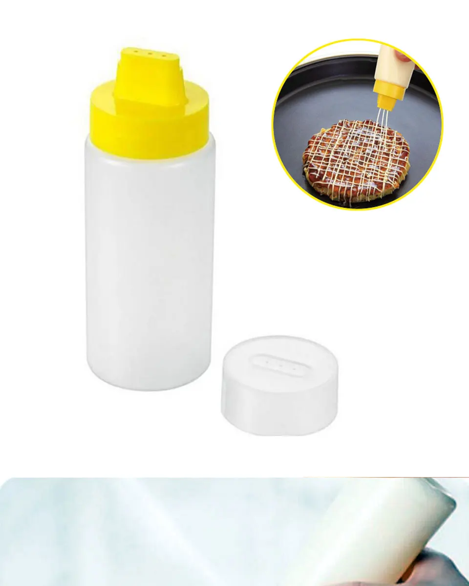 4 отверстия 300 мл бутылка для соуса безопасная смола кетчупа джема майонез