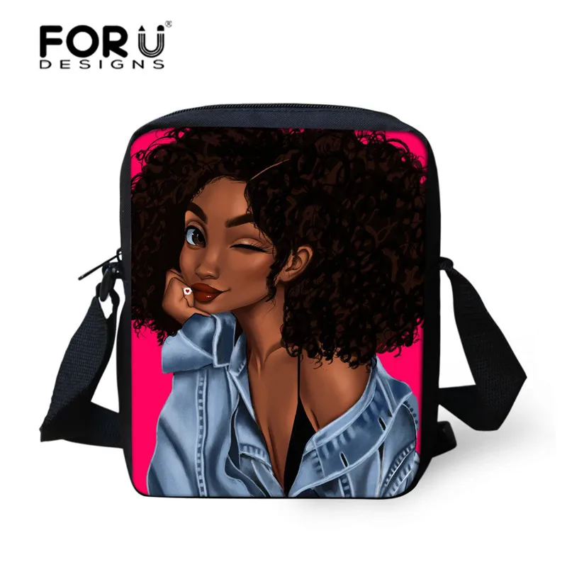 Миниатюрная сумка мессенджер FORUDESIGNS для Африканской девушки