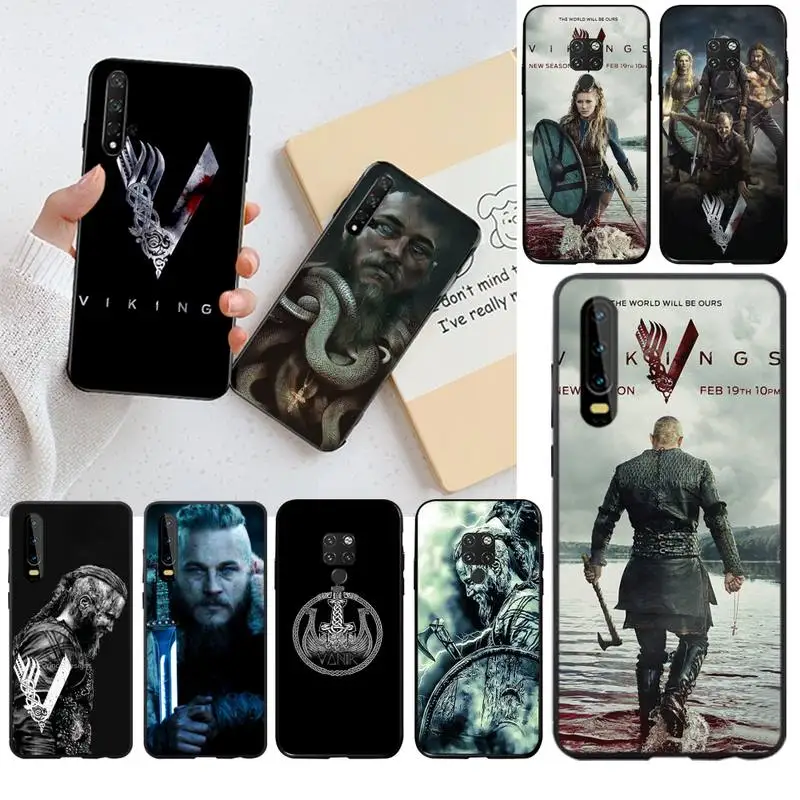 Мягкий чехол для телефона NBDRUICAI Ragnar Lothbrok Vikings с пользовательским фото Huawei P40 P30 P20