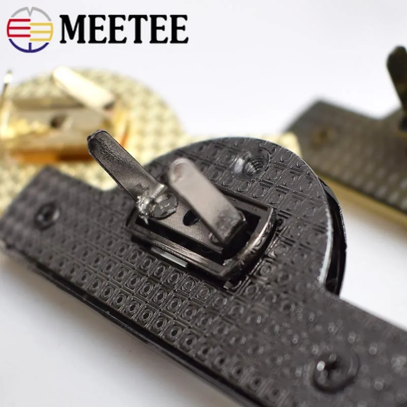Meetee 2/5 шт Арка металлический замок пряжки для сумочки пряжка кольцо тянуть твист