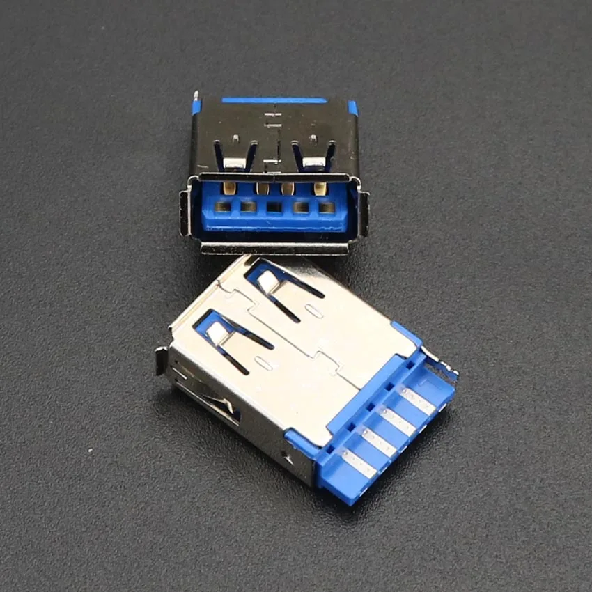 YuXi 10 шт. USB 3 0 гнездовой разъем типа AF короткий проводной терминал порт док станции