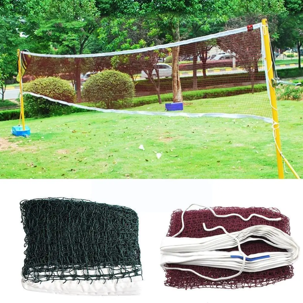 

6.1x0.76M Standard Badminton Net Indoor Outdoor Sports Training Net Badminton Square Volleyball Quickstart Tennis Portable J1Y6