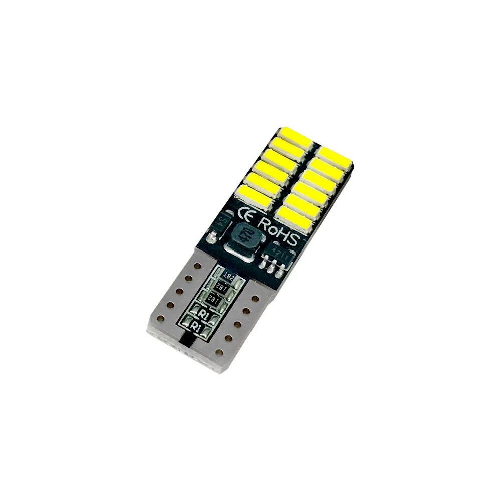 14 шт. Автомобильные светодиодные лампы T10 от Canbus W5W 4014 24-SMD 3 Вт 6000K светоизлучающие