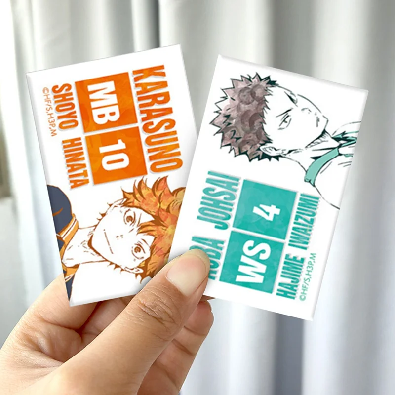 

22pcs/set Haikyuu Volleyball Junior Stickers Anime Card Sticker Custom Crystal Frosted Jelly Bus Card Meal Card Sticker