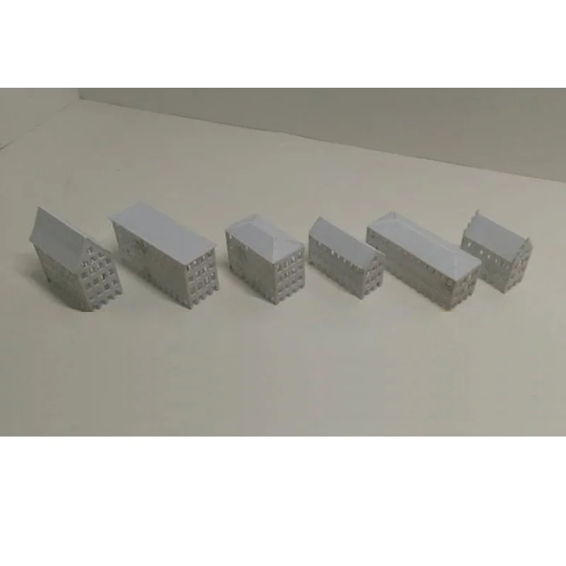 

2020 New 1/700 Scale European Style Building Set Warship Scene DIY Assembly Model Parts Puzzle Kits