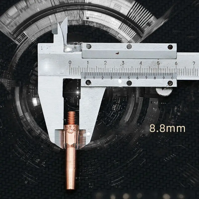 

10 Pcs M6x8.8 Welding Nozzle Contact Tips Multipurpose Gas Diffuser Connector