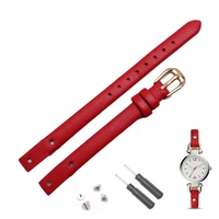 genuine leather bracelet strap fashion womens watchband small band 8mm for fossil es4340 es4119 es4000 watch band with screw