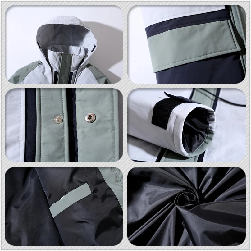 

Winter Long Down Jacket Men 2021 Winter Down Coat Hooded Patchwork Windproof Winter Coat Men Outerwear White Duck Down Parkas