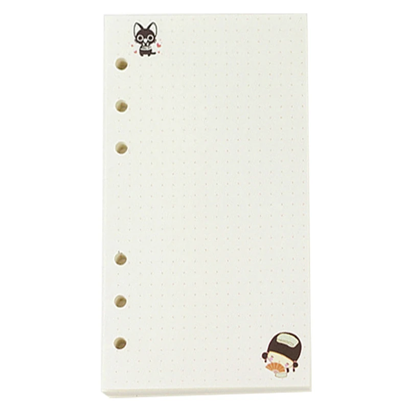 Блокнот на спирали А6 со сменными цветными листьями милый цветной Дневник