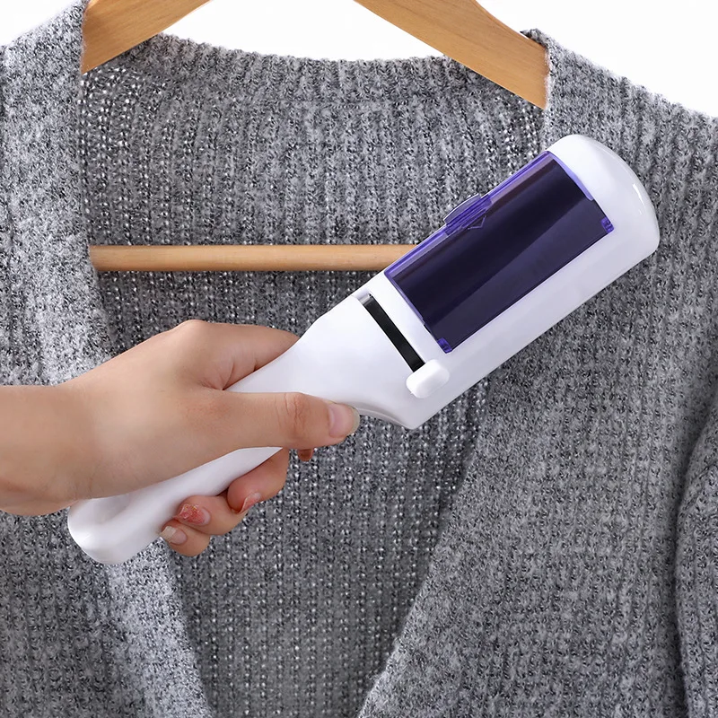 

Portable Lint Remover Handle Brush Dust Remover Pet Dog Hair Fabric Fluff Roller Woven Coat Sweater Cleaner Tool Accessories