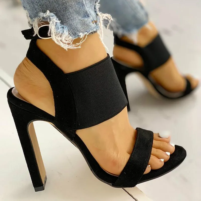 

Summer New Fashion Sexy Women Sandals Female Ankle Strap Fish Mouth Exposed Toe High-Heels 9cm Sandals Ankle Strap Ladies Shoes