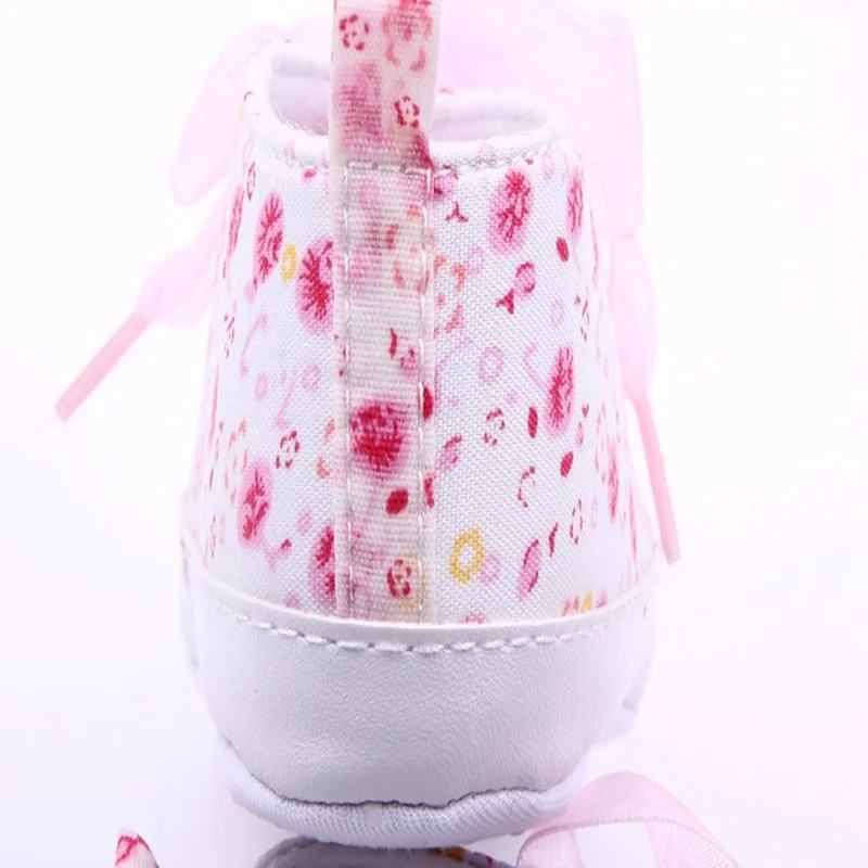 Детская обувь для малышей носки с мелким цветочным принтом младенцев 0-12 месяцев