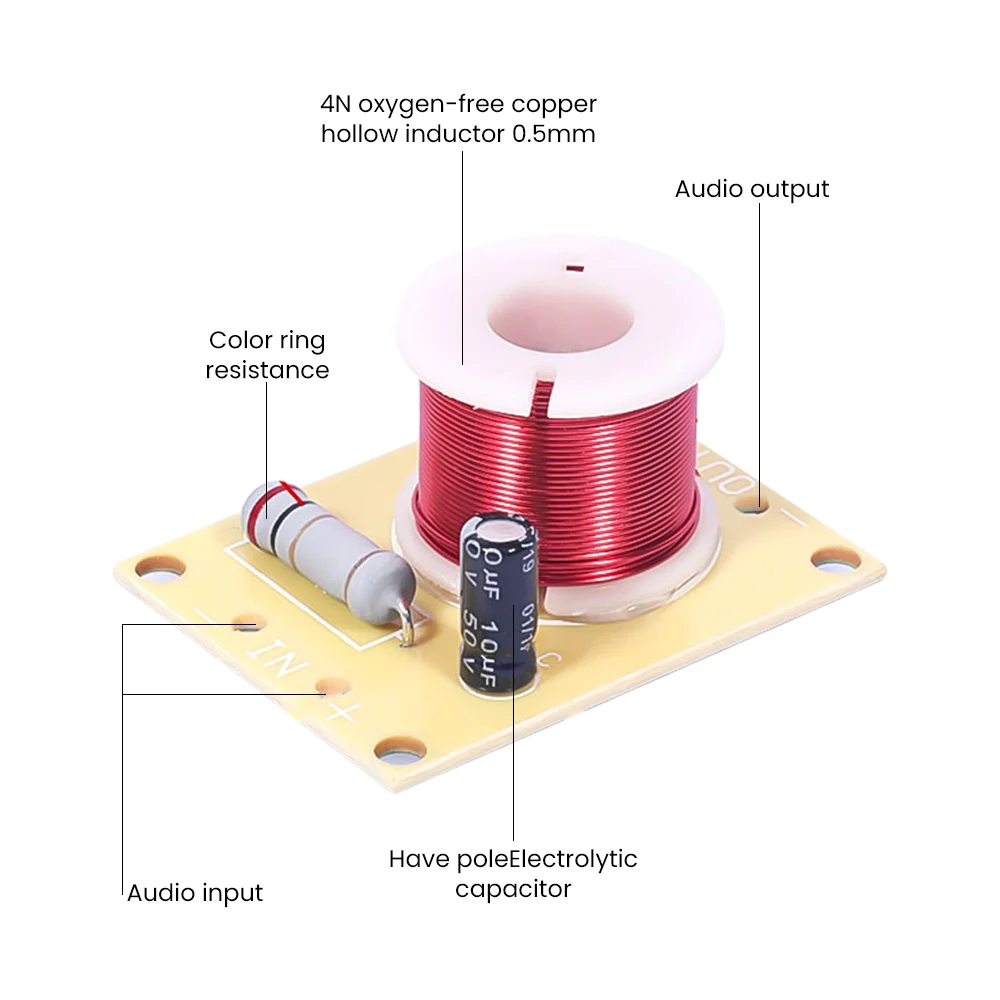 AIYIMA аудио-фильтр для динамика LCR волна полночастотный фильтр с выемкой ловушка HiFi