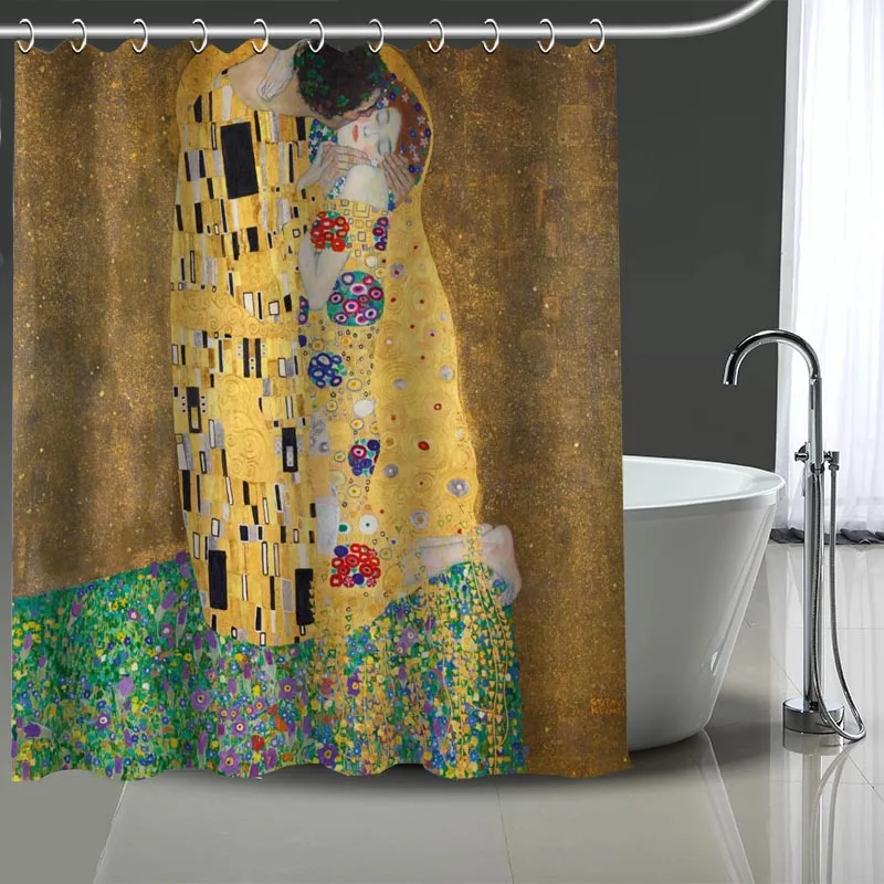 The Kiss Gustav Klimt душевая занавеска Водонепроницаемая s декор для ванной комнаты с