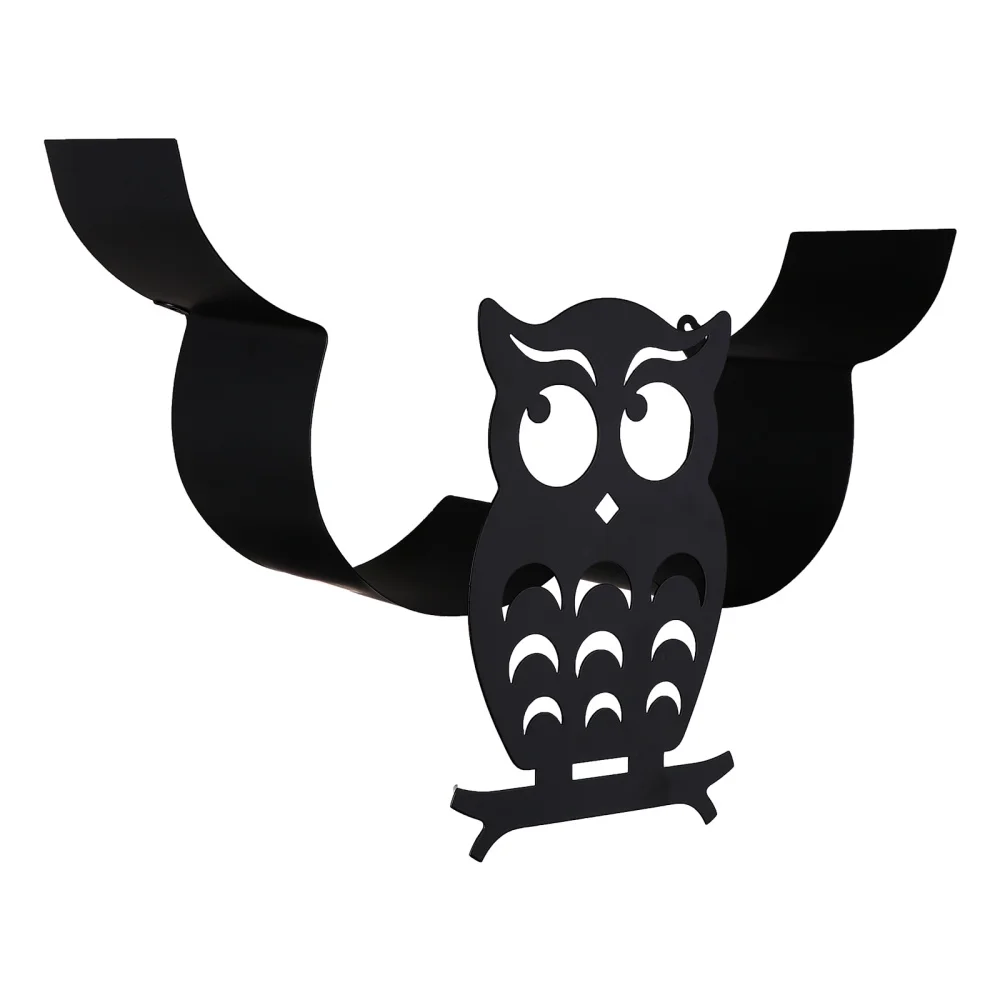 

1pc Durable Practical Iron Owl Rack Wall-mounted Storage Rack for Home