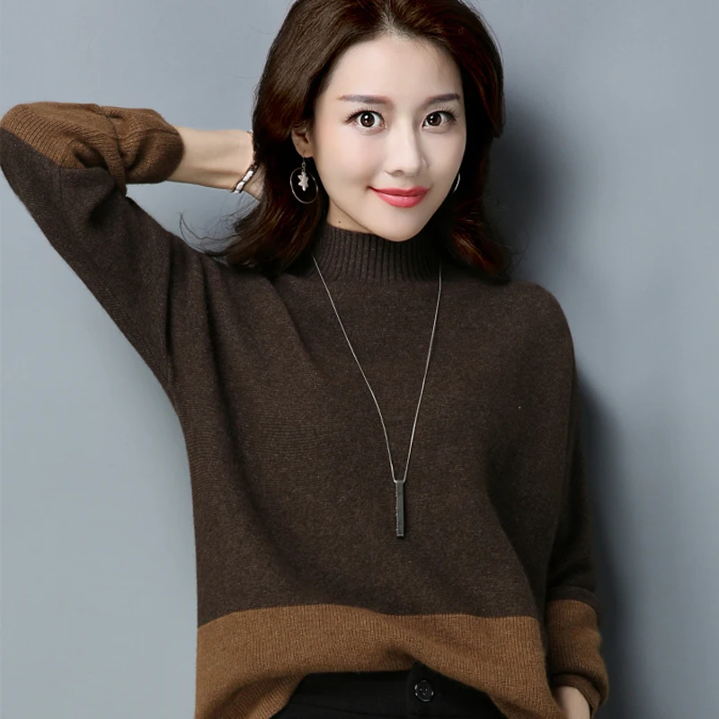 

BETHQUENOY Turtleneck 2020 Christmas Clothes Sweaters Ladies Tops Sweater Damski Pull Femme Truien Dames Frau Pullover Invierno