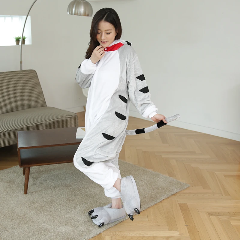 Женский зимний Пижамный костюм в виде животного фланелевая теплая мягкая Пижама