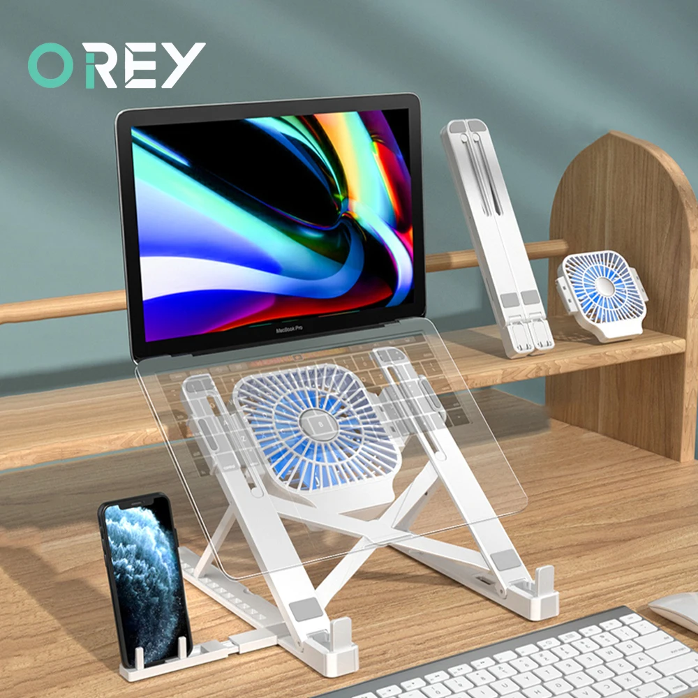 Portable Laptop Stand With Cooling Fan For MacBook Pro Support Notebook Stand Foldable Tablet Stand Bracket Laptop Holder Cooler Portable Laptop Stand With Cooling Fan For MacBook Pro Support Notebook Stand Foldable Tablet Stand Bracket Laptop Holder Cooler