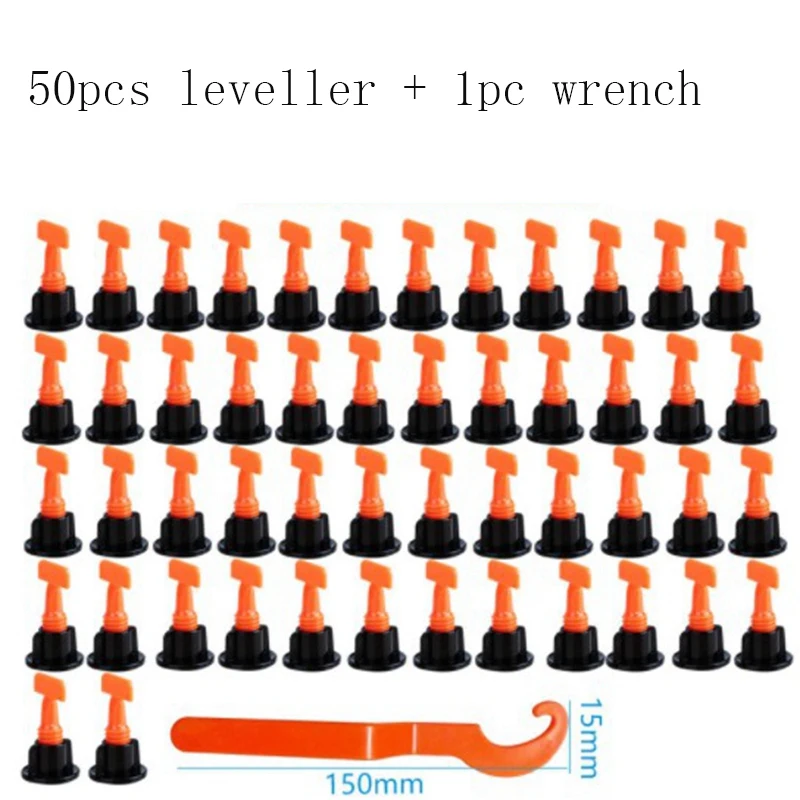 

20/50pcs/set Level Wedges Tile Spacers For Wall Tile Leveling System Carrelage Clip Adjustable Locator Spacers Plier Home Decor