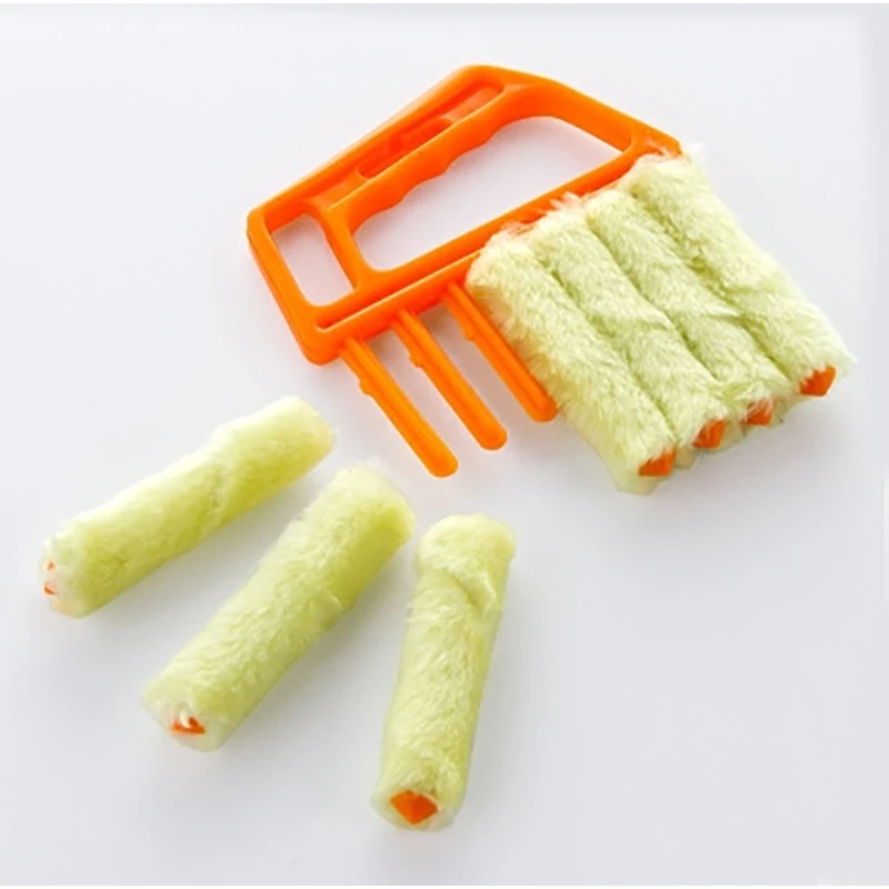 

2PCS Washable Venetian Blind Blade Cleaning Cloth Microfiber Window Cleaning Brush Air Conditioner Duster Cleaner