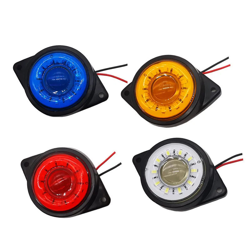 

2pcs 12V24v Universal Clearence Indicator Side Marker Light Side Lamp For Truck Trailer led clearence indicator side lamp