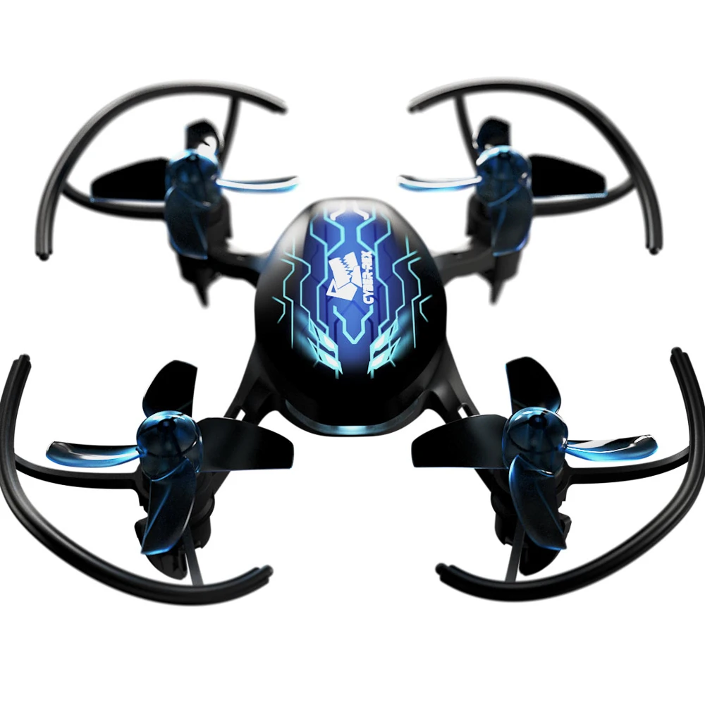 EMAX легкая игрушка ThrillMotion Cyber-Rex мини-Дрон RTF RC нано-Квадрокоптер 360 откидная высота