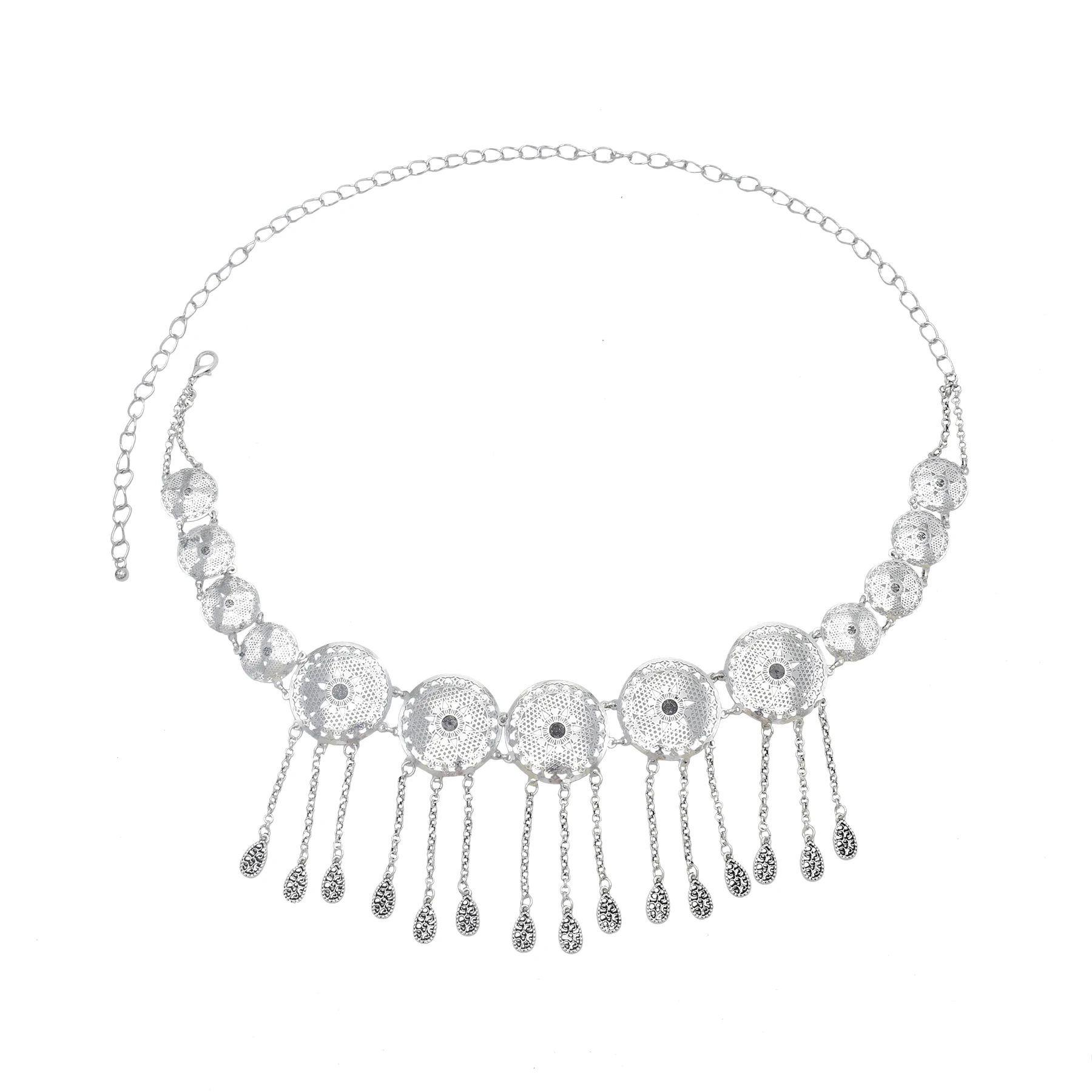 Индийские волосы тела ювелирное изделие металлическое живота платье для танцев