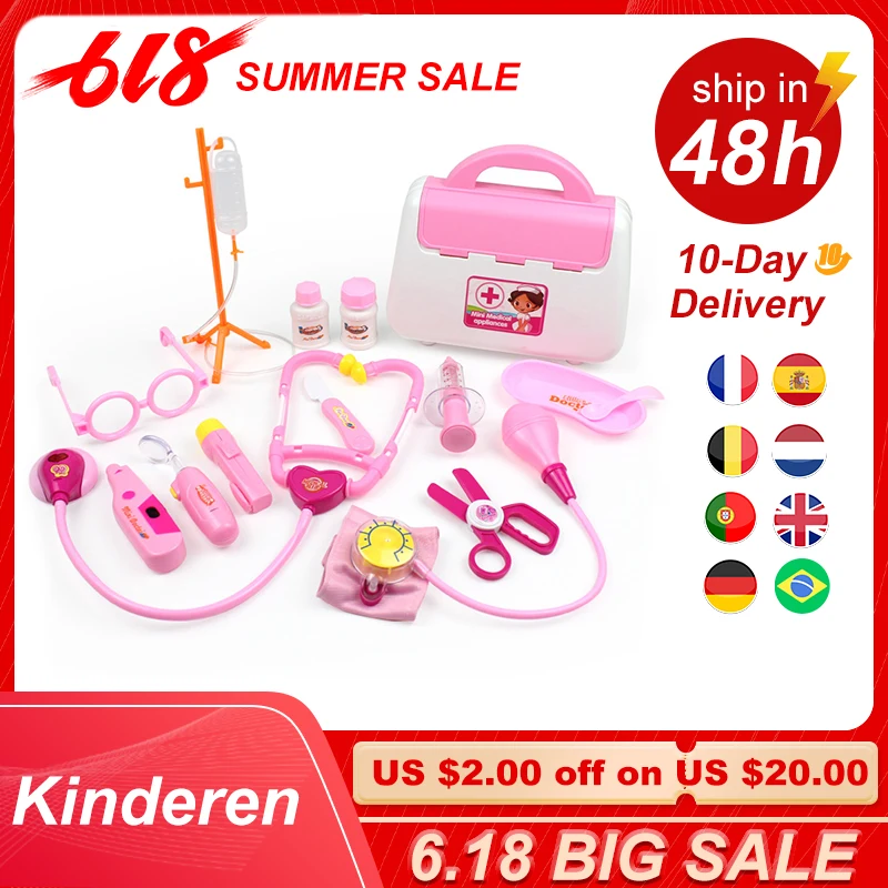 Набор детских игрушек врачей имитация семьи медицинский комплект игрушка