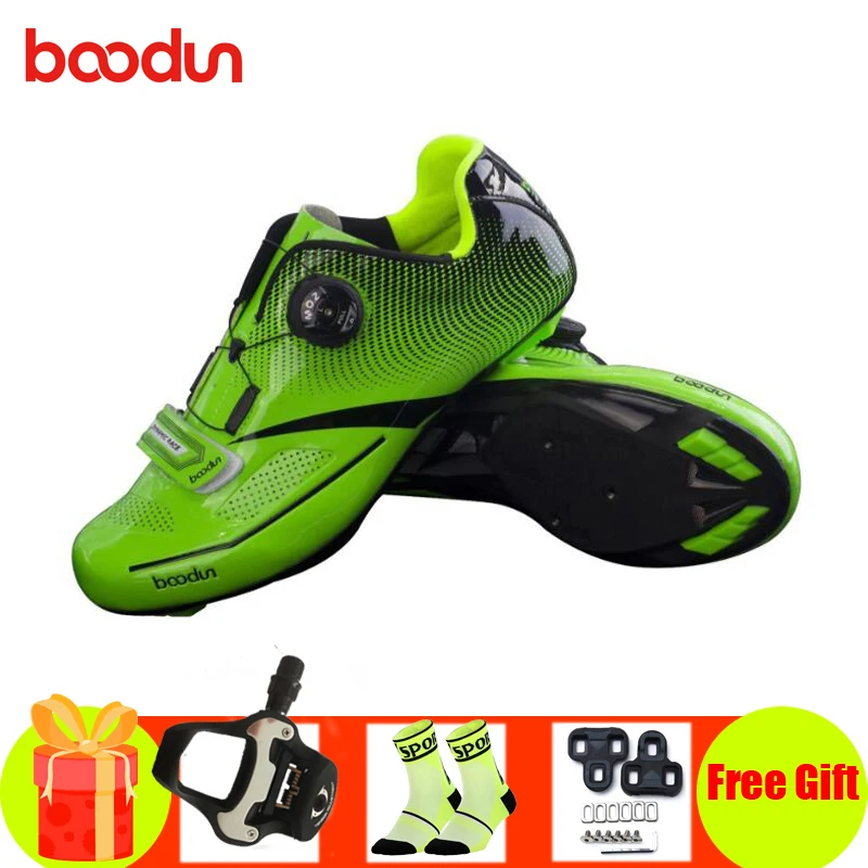 Кроссовки BOODUN велосипедные дорожные педали самоблокирующиеся спортивная