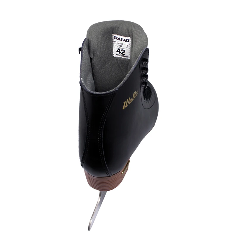 New Adult Thermal Warm Thicken Figure Skating Ice Skates Shoes With Ice Blade PVC Waterproof White Black