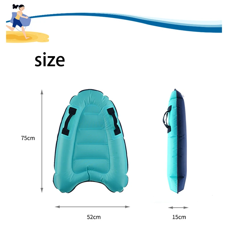 

Surfing Board Buoy Sea Surfing Board Outdoor Bodyboards Outdoor Inflatable Surfboard Solid Color Buoy Kickboard Kids Safe Sea