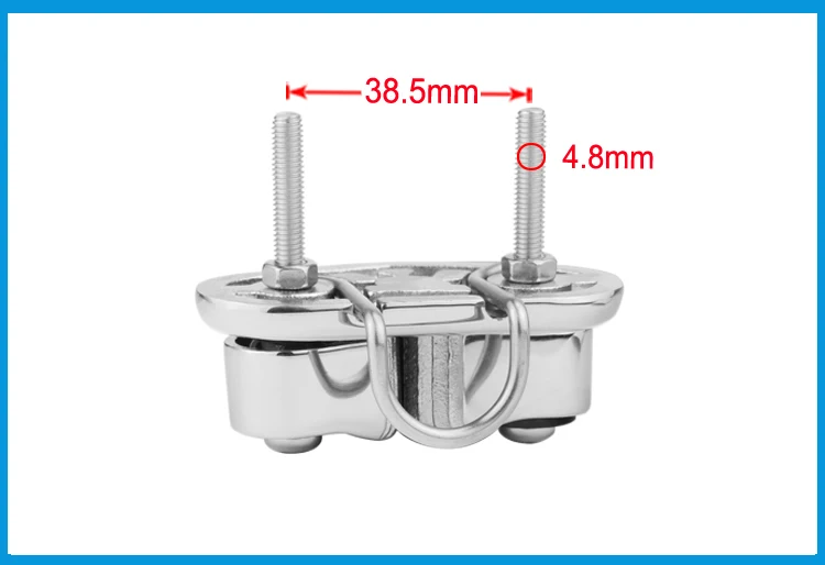 2X SS 316 Cam Cleat с проводом ведущее кольцо лодка Cleats Matic Fairlead морской парусный спорт