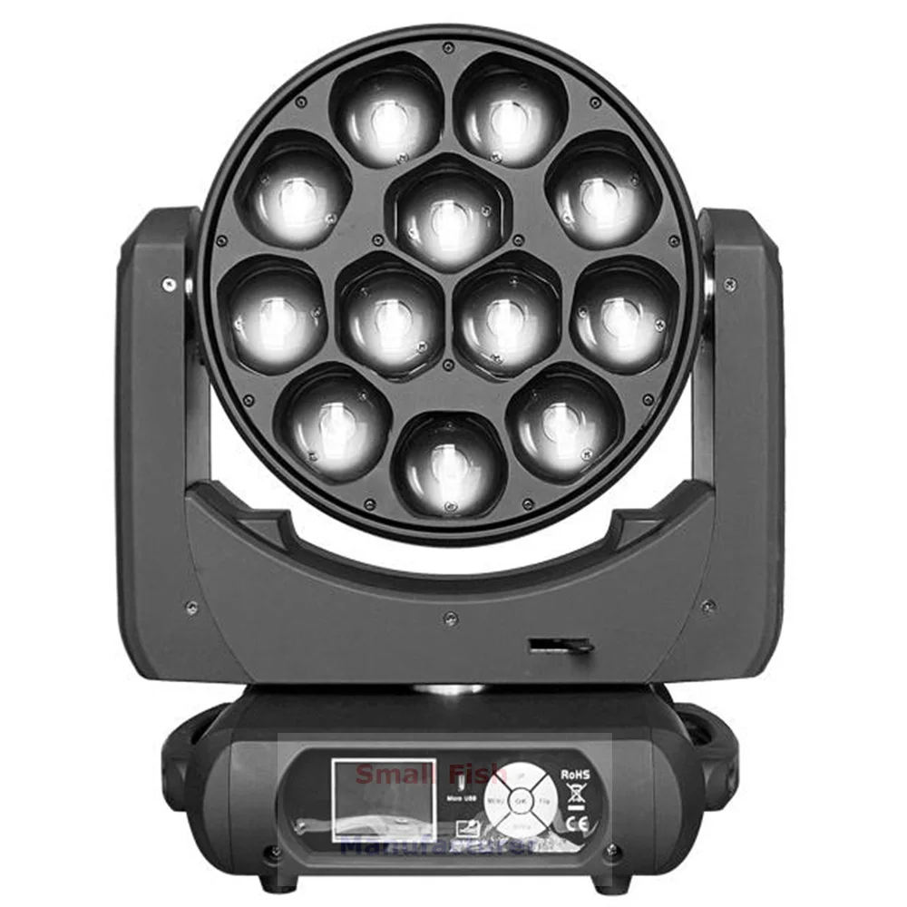 12X40W RGBW 4IN1 LED Lyre Moving Head Light Wash Zoom освещение вечеринки Dj сценический свет ночной клуб