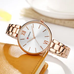 curren 2019 watch women top brand luxury wristwatches ladies reloj mujer gift relogio feminino fashion rose glod clock hot 2019 free global shipping