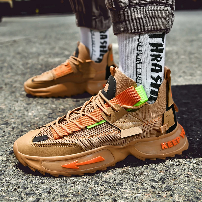 

2020 Men's Sneakers New Style Thick Bottom Men Running Shoes Casual Outdoor Sport Shoes Man Athletic Jogging Shoe Zapatillas