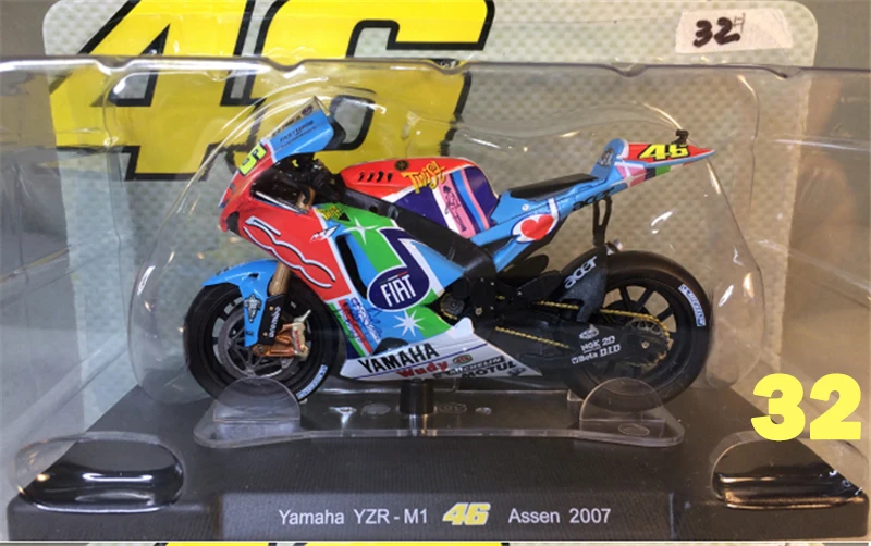 32 1:18 Apulia Yamaha Honda 11 см литье под давлением сплав мотоцикла статический дисплей модели автомобилей вентиляторы Favorit коллекция детей Рождественский подарок - Цвет: 32