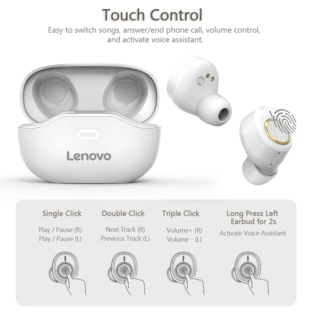 Беспроводные наушники Lenovo X18 Bluetooth 5 0 мини TWS Спортивная гарнитура