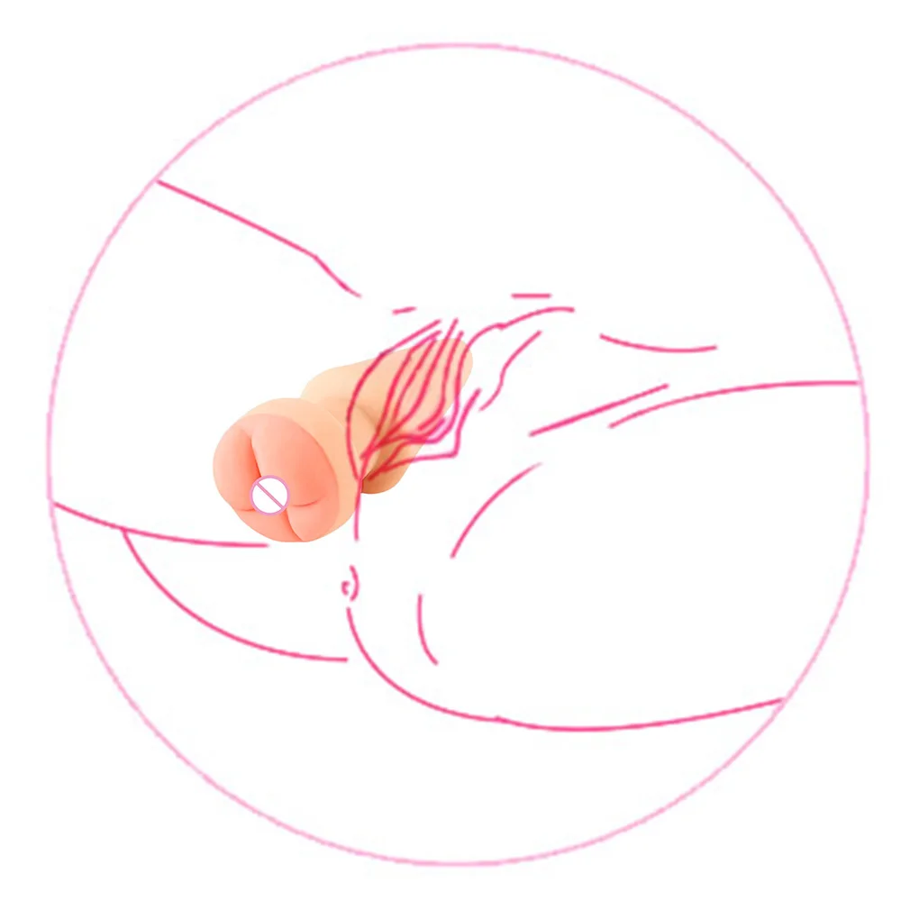 Большой анальный Фалло-имитатор массаж попки мастурбатор в виде влагалища