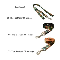 national wind dog leash engraved pet name retailing special ethnic style colorful handmade soft