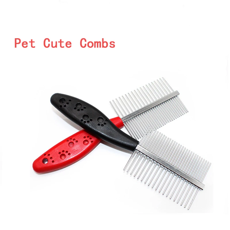 Двухсторонняя расческа для собак щетка удаления волос блошиная Расческа кошек